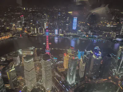 From the top of Shanghai Tower